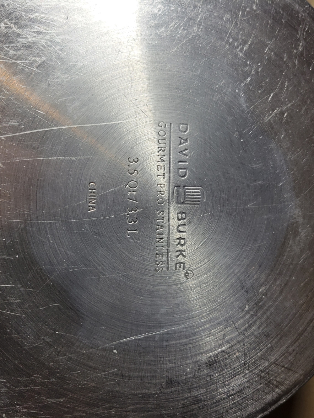 David Burke Gourmet Pro Stainless 3.5-Quart Saucepan - Picture 7 of 8